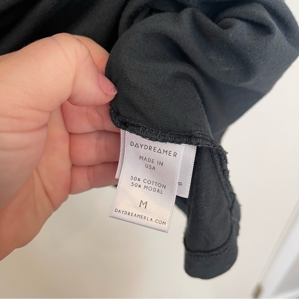 Daydreamer for Free People Rolling Stones Leopard Print Tongue Logo T-Shirt - Picture 4 of 5